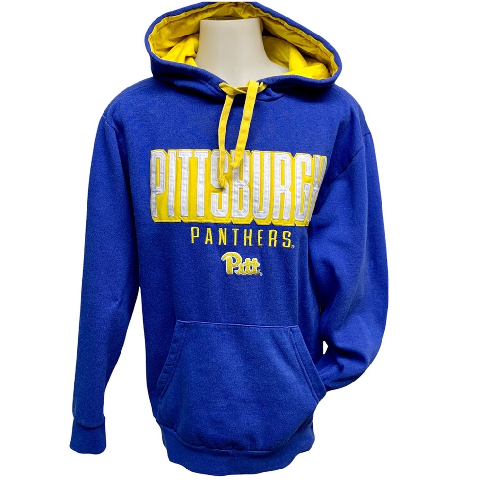 CHAMPION unisex Pittsburgh Panthers Activewear Hoodie Blue Yellow